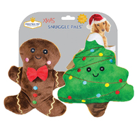 Snuggle Pals Christmas Plush Christmas Cookies Plush Dog Squeaker Toy 15cm image