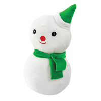 Snuggle Pals Christmas Snowman w/ Squeaky Ball Interactive Dog Toy 17cm image