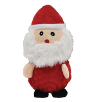 Snuggle Pals Christmas Santa w/ Squeaky Ball Interactive Dog Toy 17cm image