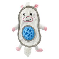 PuppyPlay Flatty Crinkle Treat Belly Unicorn Puppy Squeaker Toy image