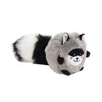 Zippy Paws Bushy Throw Raccoon Interactive Play Pet Dog Squeaker Toy image