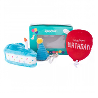 Zippy Paws Birthday Box Set Plush Dog Toy 3 Pack image