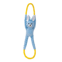 Zippy Paws RopeTugz Bunny Interactive Play Durable Pet Dog Toy image