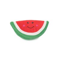 Zippy Paws Nomnomz Watermelon Plush Dog Squeaker Toy 17.5 x 12.5cm image