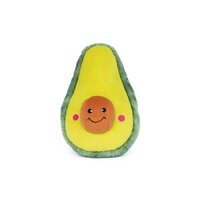Zippy Paws Nomnomz Avocado Plush Dog Toy 20 x 12.5 x 10cm image