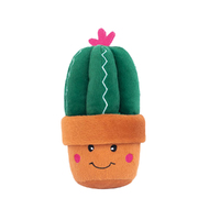 Zippy Paws Carmen The Cactus Interactive Plush Pet Dog Squeaker Toy image