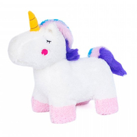 Zippy Paws Charlotte The Unicorn Plush Dog Squeaker Toy 25.5 x 23cm image