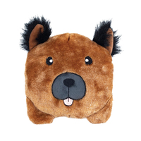 Zippy Paws Squeakie Buns German Shepherd Interactive Plush Pet Dog Squeaker Toy image