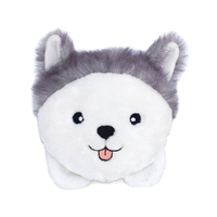 Zippy Paws Squeakie Buns Husky Interactive Plush Pet Dog Squeaker Toy image