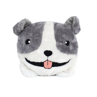 Zippy Paws Squeakie Buns PitBull Interactive Plush Pet Dog Squeaker Toy image