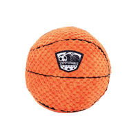 Zippy Paws SportsBallz Basketball Interactive Pet Dog Squeaker Toy 15cm image