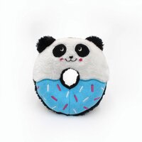 Zippy Paws Donutz Buddies Panda Plush Dog Squeaker Toy 17.8 x 17.8 x 5.1cm image