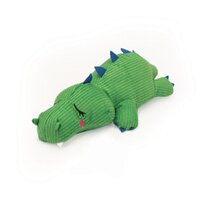 Zippy Paws Snooziez with Shhhqueaker Alligator Pet Dog Squeaker Toy image
