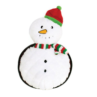 Zippy Paws Holiday Z-Stitch Grunterz Snowman Dog Toy 29 x 19cm image