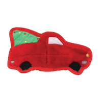 Zippy Paws Holiday Flatty Z-Stitch Xmas Ute Plush Pet Dog Toy image