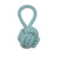 Mammoth Flossy Chews Extra Fresh Monkey Fist Dog Toy w/ Handle Medium 9.5cm image
