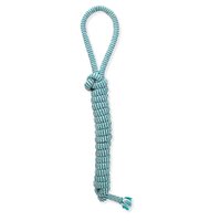 Mammoth Flossy Chews Extra Fresh Dental Bar Tug Dog Toy w/ Handle Medium 45.7cm image