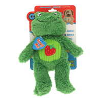 Guru Soft Scents Frog Plush Dog Squeaker Toy Medium 6 x 20 x 26cm image