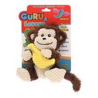 Guru Loveys Monkey Plush Pet Dog Squeaker Toy Medium 23 x 16 x 18cm image