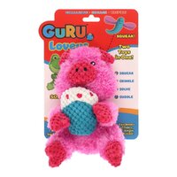 Guru Loveys Pig Plush Pet Dog Squeaker Toy Medium 10 x 13 x 18cm image