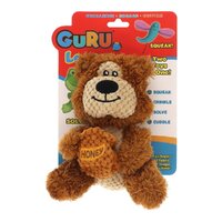 Guru Loveys Bear Plush Pet Dog Squeaker Toy Medium 11 x 16 x 18cm image