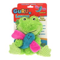 Guru Loveys Frog Plush Pet Dog Squeaker Toy Medium 9 x 20 x 18cm image