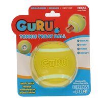 Guru Tennis Treat Ball Treat Holder Dog Squeaker Toy Medium/Large image