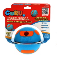 Guru Bobble Ball Interactive Slow Feeder Durable Dog Toy Large 10cm image