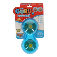Guru Duo Ball Treat Dispenser Dog Toy Medium 18.5 x 9.5 x 9.5cm image