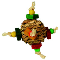 Natures Instincts Chew Toy Ball of Fun Interactive Bird Toy 10cm image