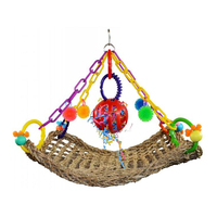 SuperBird Flying Trapeze Swing Sea Grass Mat Bird Toy Assorted 35 x 33cm image