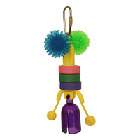 SuperBird Click Clack Bird Toy for Small Birds 15 x 6cm image