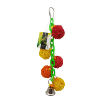 Featherland Paradise Crunch & Ding Bird Toy for Medium Birds 22cm image