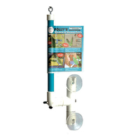 Pollys Pet Window/Shower Bird Perch Small 1.6 x 28cm image