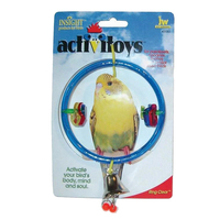 JW Pet Insight Activitoys Ring Clear Bird Toy for Small Birds image