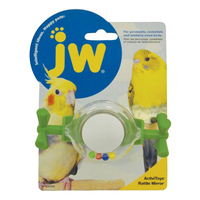 JW Pet Insight Activitoys Rattle Mirror Bird Toy for Small Birds image