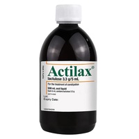 Actilax Syrup Laxative Lactulose Solution for Treatment of Constipation 500ml image