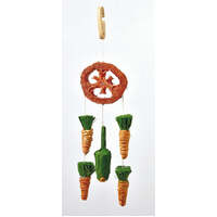 Petface Pipkins Loofah & Veg Corn Carrot Mobile Toy for Small Animals 30g image