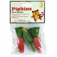 Petface Pipkins Veg Corn Carrots Gnawer Toy for Small Animals 3 Pack image