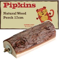 Petface Pipkins Natural Wood Perch Toy for Small Animals Large 17cm image