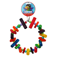 Cheeky Bird Wood & Bead Circle Bird Toy Medium image