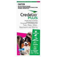 Credelio Plus Ticks & Fleas Treatment Chewable Tablets for Small Dogs Pink 1 Pack image