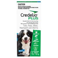 Credelio Plus Ticks & Fleas Treatment Chewable Tablets for XL Dogs Blue 1 Pack image