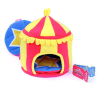 HayPigs Circus Hidey Hut Fleece Hidey Hut for Guinea Pigs & Hamsters image