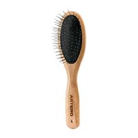 Artero Nature Collection Metal Pin Brush Hand Crafted Bamboo Body for Pets image