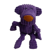 Paw Play Dog Plush Interactive Pet Dog Chew Toy w/ Squeaker Purple 30cm image
