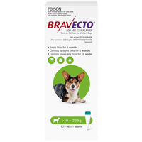 Bravecto Dog 6 Month Spot On Tick & Flea Treatment 10-20kg Medium Green image
