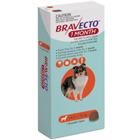 Bravecto Dog 1 Month Chew Tick & Flea Treatment 4.5-10kg Small Orange image