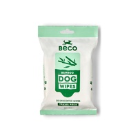 Beco Bamboo Dog Grooming Wipes Travel Pack Unscented 20 Pack image