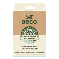 Beco Bags Compostable Dog Poop Bags w/ Handles Unscented 96 Pack image